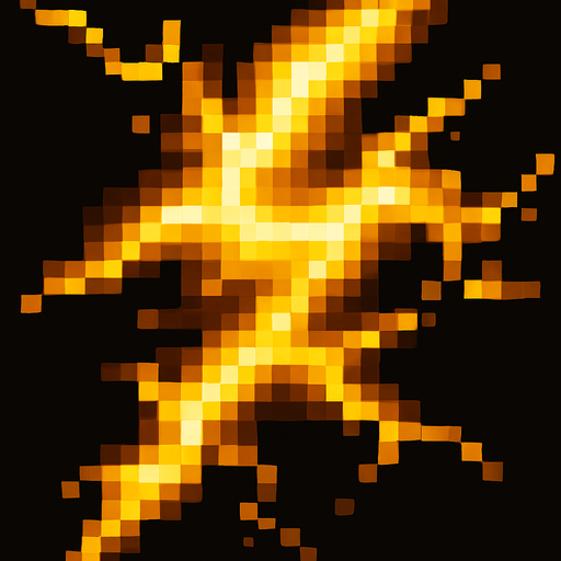 Hazme el rayo de color amarillo