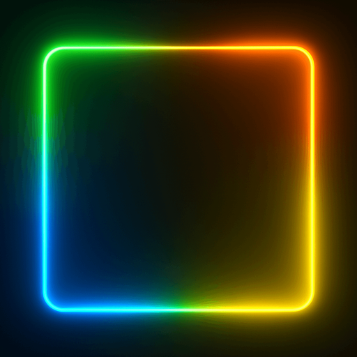 dark neon lit background
in the tints of green orange yellow and blue.
In-Game asset.  2d.  High contrast.  No shadows