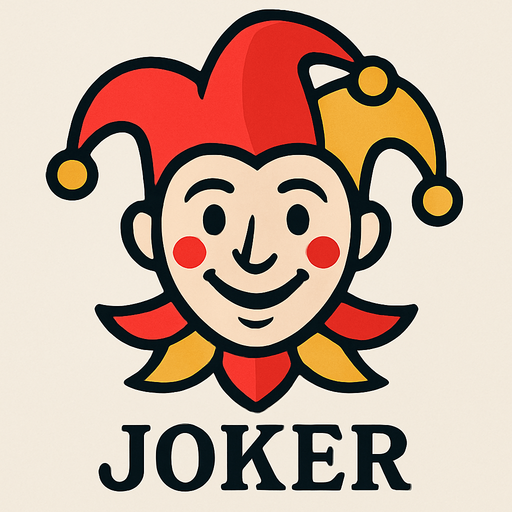 A graphic for the center of a joker card.