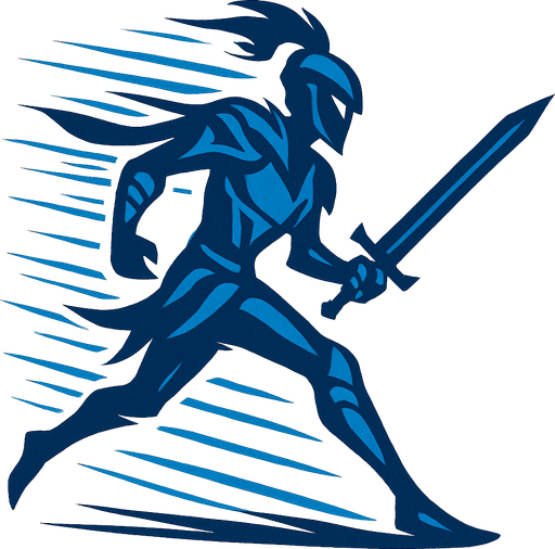 fast and slim warrior to represent speed.
In-Game asset.  2d.  High contrast.  No shadows
