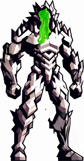 Make his body look destroyed, also make it cover with some green liquid