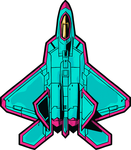 F-22 upp ifrån.
In-Game asset.  2d.  High contrast.  No shadows