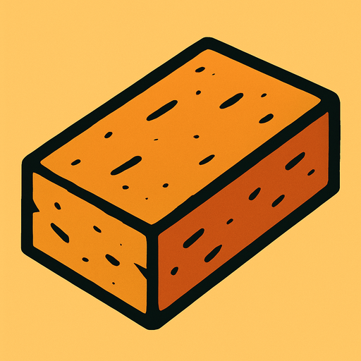Make a singular brick.
In-Game asset.  2d.  High contrast.  No shadows flat