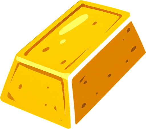 Oro.
In-Game asset.  2d.  High contrast.  No shadows