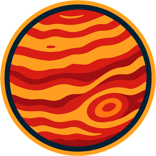 Jupiter.
In-Game asset.  2d.  High contrast.  No shadows