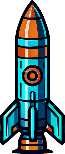 roket mermisi dik bir şekilde 90 derece sci-Fİ.
In-Game asset.  2d.  High contrast.  No shadows