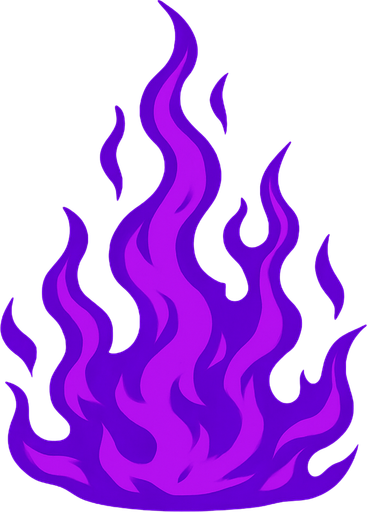 Mor ateş.
In-Game asset.  2d.  High contrast.  No shadows