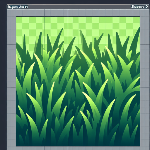grass.
Single Game Texture. In-Game asset. 2d. Blank background. High contrast. No shadows.
