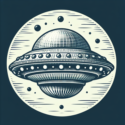 game flying saucer.
Single Game Texture.  In-Game asset.  2d.  Blank background.  High contrast.  No shadows
