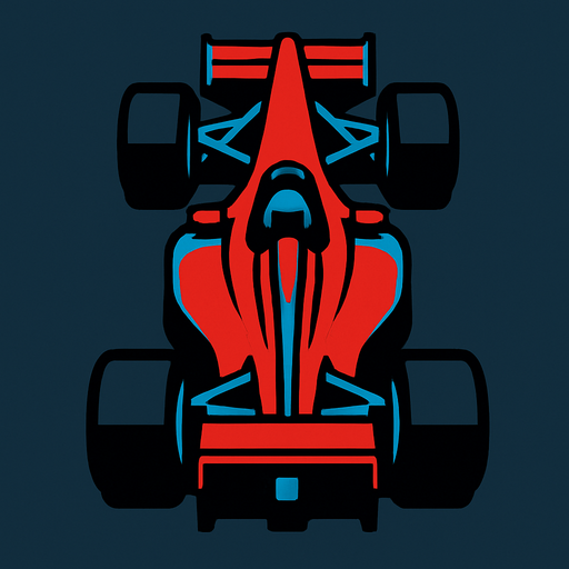 havadan kuşbakışı gözüken bir formula aracı çiz.
In-Game asset.  2d.  High contrast.  No shadows