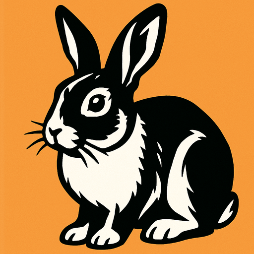 Rabbit.
High contrast.  No shadows