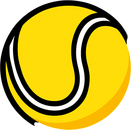 tennis ball.
In-Game asset.  2d.  High contrast.  No shadows