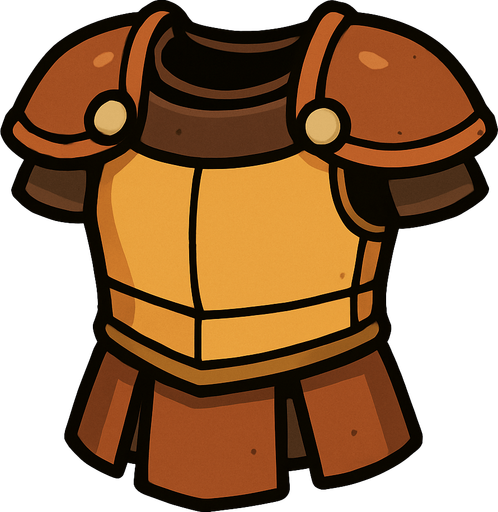 Basic armor.
In-Game asset.  2d.  High contrast.  No shadows