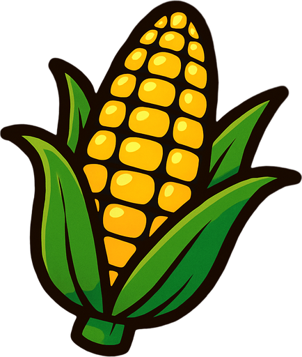 Corn.
In-Game asset.  2d.  High contrast.  No shadows