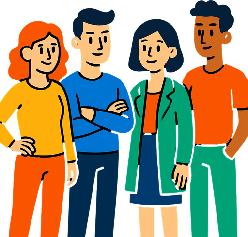 people.
In-Game asset.  2d.  High contrast.  No shadows