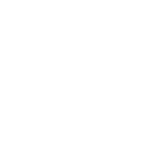 A Button with the Color blue, Inside the letters its blue and yellow. No background. Transparent background. Blank background. No shadows. 2d. In-Game asset. flat