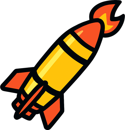 füze.
In-Game asset.  2d.  High contrast.  No shadows