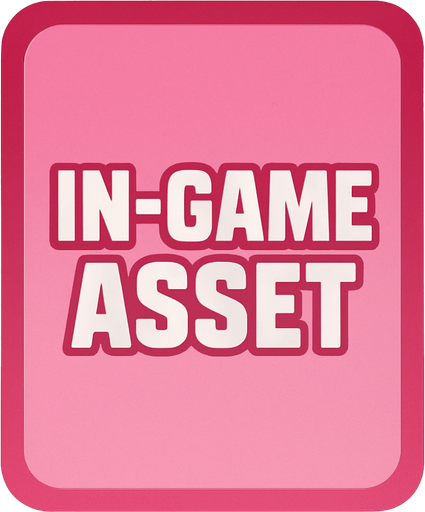 Let it be a pink card, the corners are dark pink, getting lighter towards the middle.
In-Game asset.  2d.  High contrast.  No shadows