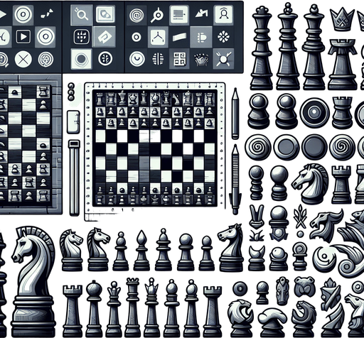 like a chess and impressive.
Single Game Texture. In-Game asset. 2d. Blank background. High contrast. No shadows.