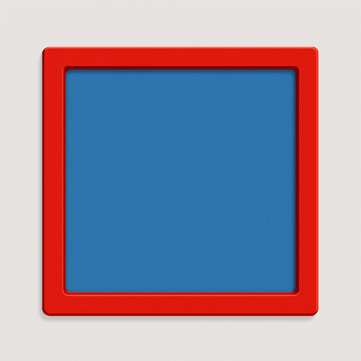 Cuadro rojo con azul para seleccionar algo.
In-Game asset.  No shadows