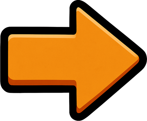 Flecha hacia la derecha.
In-Game asset.  2d.  High contrast.  No shadows