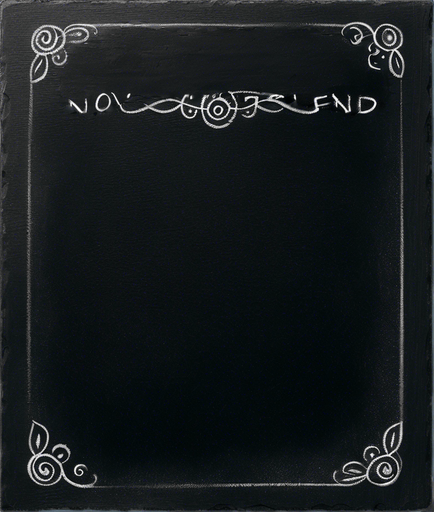 "NOVICE BLEND" handwritten in chalk