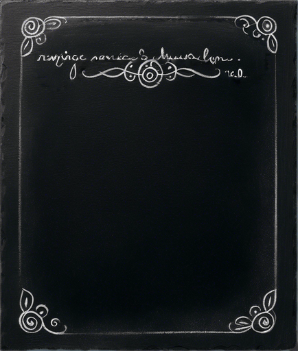 "NOVICE BLEND" handwritten in chalk