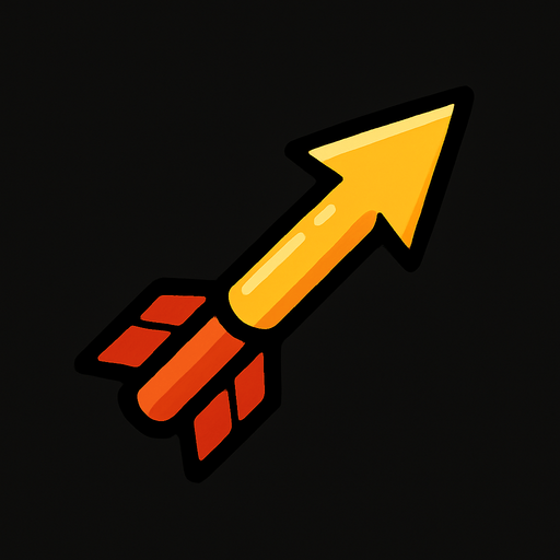 arrow bullet.
In-Game asset.  2d.  High contrast.  No shadows