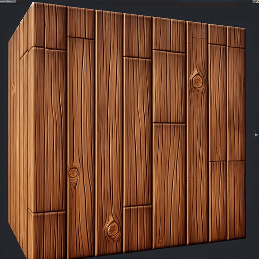 Wood Plank.
Single Game Texture.  In-Game asset.  2d.  Blank background.  High contrast.  No shadows