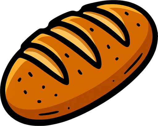 ekmek.
In-Game asset.  2d.  High contrast.  No shadows