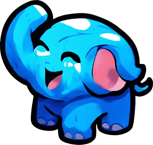 Scared look. Facing viewer. Legs flailing.