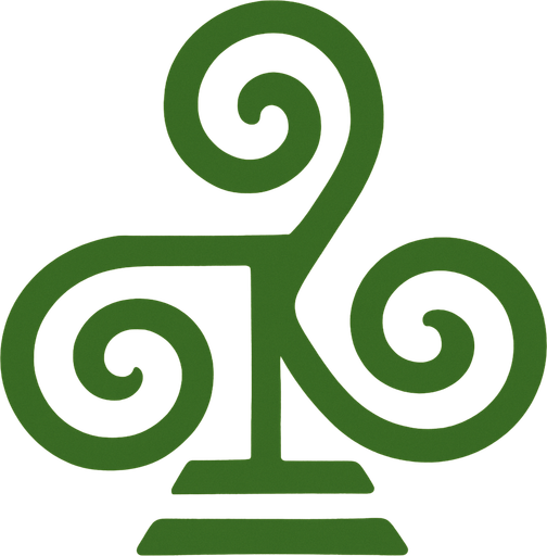 Símbolo de la tierra color verde