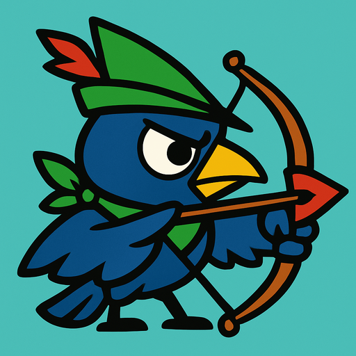 2d Archer bird eye.
In-Game asset.  2d.  High contrast.  No shadows