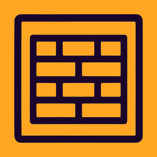 wall icon game.
In-Game asset.  2d.  High contrast.  No shadows