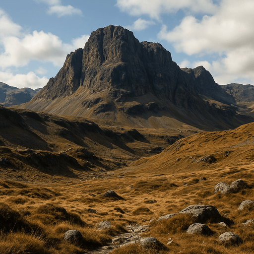 Photorealistic terrain, front wiew