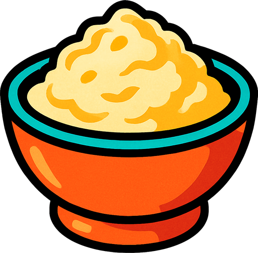 Papa alimento.
In-Game asset.  2d.  High contrast.  No shadows