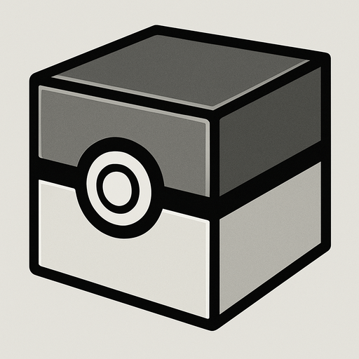 make a cube but like a pokeball and  make it for rare one make with grey and silver and white but do diffrently.
In-Game asset.  2d.  High contrast.  No shadows