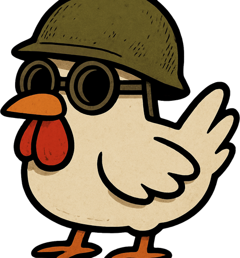 Que el personaje  tenga un casco de militar de la guerra con unos lentes de mira redonda