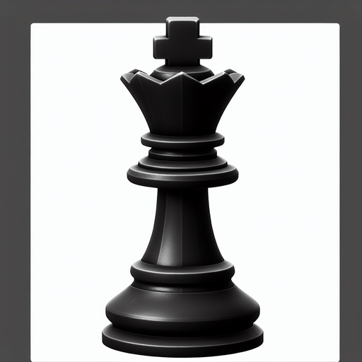 Black queen.
Single Game Texture.  In-Game asset.  2d.  Blank background.  High contrast.  No shadows