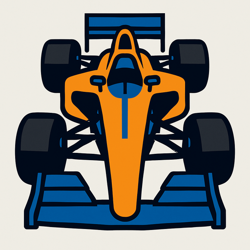 mclaren f1 race car vertical.
In-Game asset.  2d.  High contrast.  No shadows