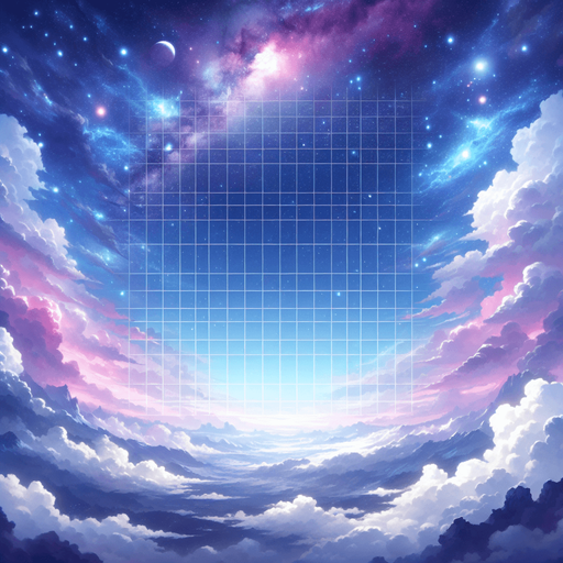 一个太空星空背景,唯美，浪漫.
Single Game Texture. In-Game asset. 2d. Blank background. High contrast. No shadows.