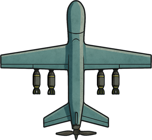 bomber drone top view