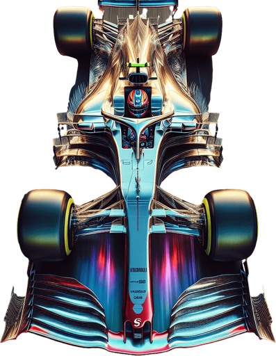 F1 car from upwards