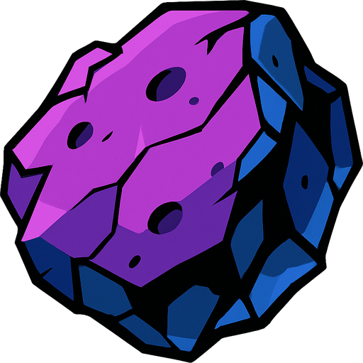 space fragment.
In-Game asset.  2d.  High contrast.  No shadows