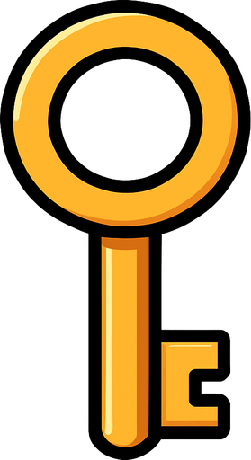 Anahtar.
In-Game asset.  2d.  High contrast.  No shadows