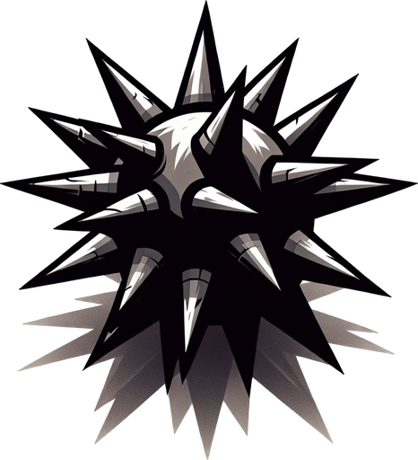 Spikes.
Single Game Texture. In-Game asset. 2d. Blank background. High contrast. No shadows.