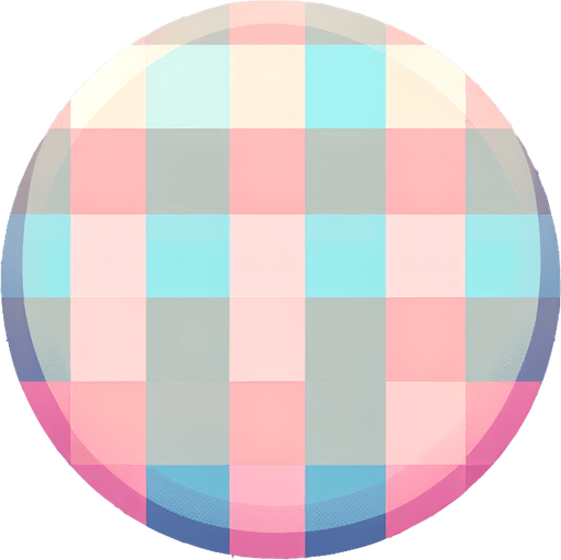 A checked pattern in nice soft pastel colors.
Single Game Texture. In-Game asset. 2d. Blank background. High contrast. No shadows.