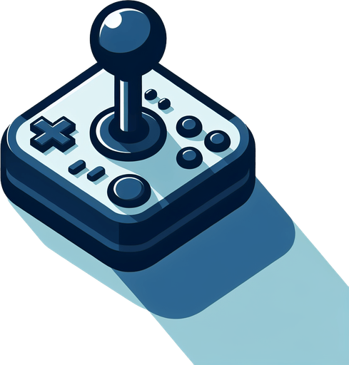 A joystick from a controller.
Single Game Texture. In-Game asset. 2d. Blank background. High contrast. No shadows.