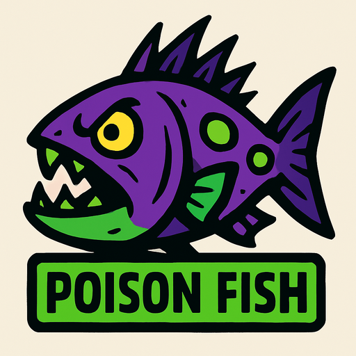 poison fish.
In-Game asset.  2d.  High contrast.  No shadows