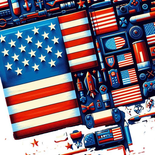american flag.
Single Game Texture.  In-Game asset.